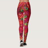 alle Augen auf Sie Pfauen Leggings (Rückseite)
