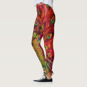 alle Augen auf Sie Pfauen Leggings (Links)