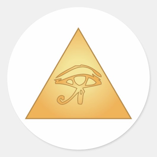 Alle Augen/Auge des Horus: Runder Aufkleber (Vorderseite)