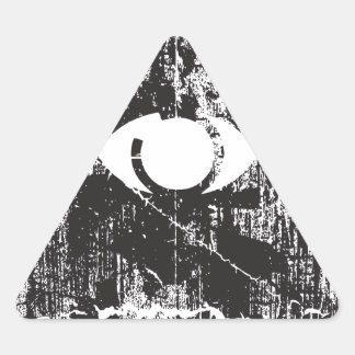 Alle Augen Dreieckiger Aufkleber