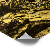 Alle Augen golden Textur auf alten Holz Poster (Ecke)