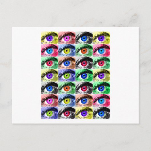 Alle Augen sind auf dir Postkarte (Vorderseite)