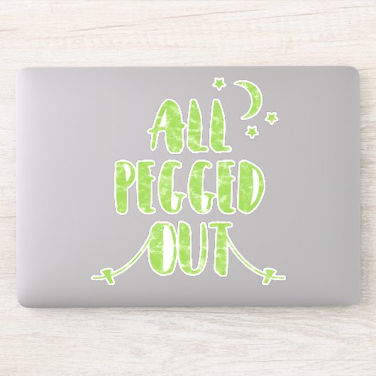 Alle ausgeklügelten Camping-Schlafquote Aufkleber (Computer)