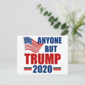 Alle außer Donald Trump 2020 Postkarte (Stehend Vorderseite)