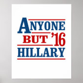 Alle außer Hillary - - Anti-Hillary - Poster (Vorne)