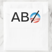 Alle außer Obama Rechteckiger Aufkleber (Tasche)