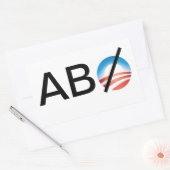 Alle außer Obama Rechteckiger Aufkleber (Umschlag)