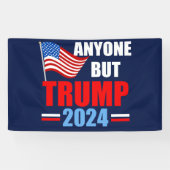 Alle außer Trump 2024 Funny Political Blue Banner (Horizontal)