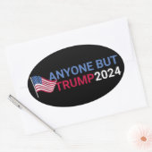 Alle außer Trump Funny 2024 Wahl Ovaler Aufkleber (Umschlag)