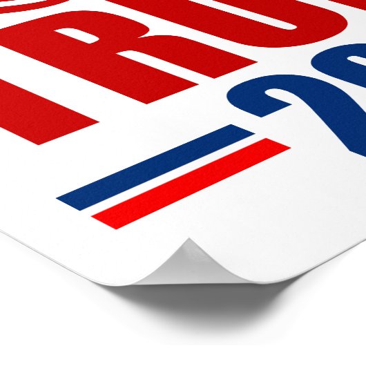 Alle außer Trump Funny 2024 Wahl Poster (Ecke)