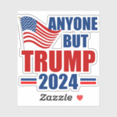 Alle außer Trump Funny 2024 Wahlen Laptop Aufkleber (Blatt)