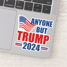 Alle außer Trump Funny 2024 Wahlen Laptop Aufkleber