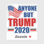 Alle außer Trump Wahlen 2020 Aufkleber (Blatt)