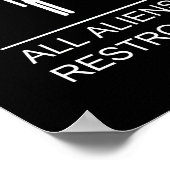 ALLE AUSSERIRDISCHEN RESTROOM POSTER (Ecke)