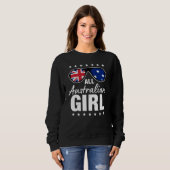 Alle Australian Girl Patriotic Australia Women Gif Sweatshirt (Vorne ganz)
