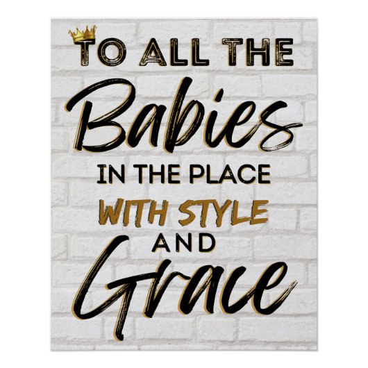 Alle Babys im Place w/ Style & Grace Party Poster (Vorderseite)