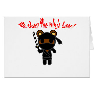 Alle befolgen den Ninja Bären