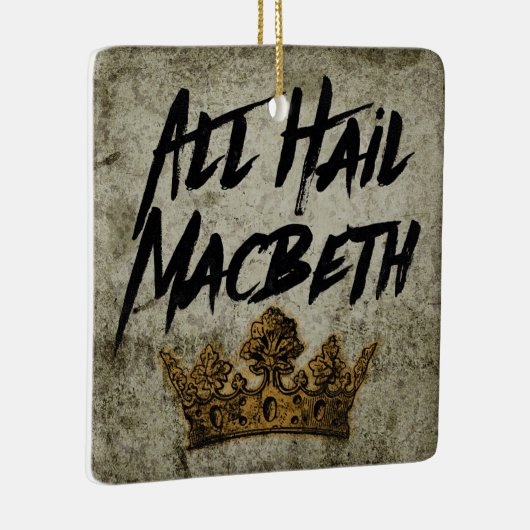 Alle begrüßen Macbeth Keramikornament (Rechts)