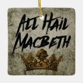 Alle begrüßen Macbeth Keramikornament (Vorderseite)
