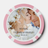 Alle benutzerdefinierten Gastgeschenke Hochzeiten Pokerchips (Rückseite)