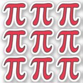 Alle benutzerdefinierten Pi-Symbol-Aufkleber Aufkleber (Vorderseite)