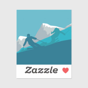 Alle Bergskigebiete Aufkleber