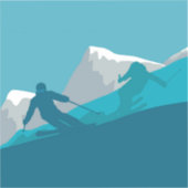 Alle Bergskigebiete Aufkleber (Vorderseite)