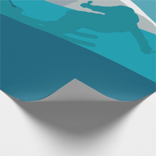 Alle Bergskigebiete Geschenkpapier (Ecke)