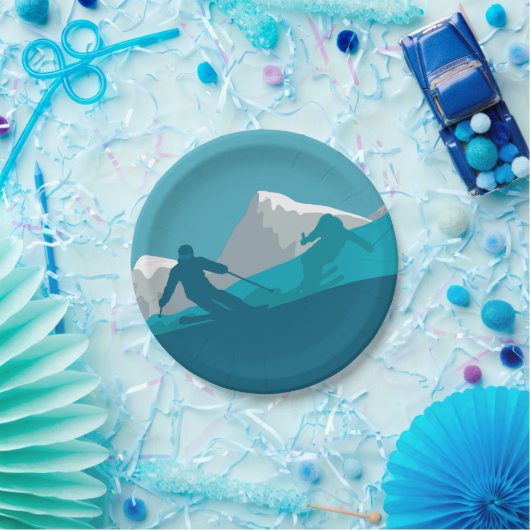 Alle Bergskigebiete Pappteller (Party)