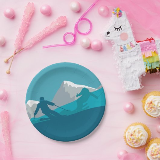 Alle Bergskigebiete Pappteller (Party)