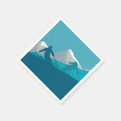 Alle Bergskigebiete Serviette (Ecke)