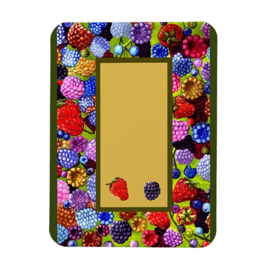 Alle Berries Border Magneten Magnet (Vertikal)