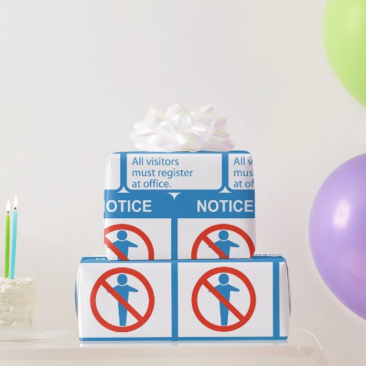 Alle Besucher aufmerksam machen Geschenkpapier