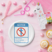 Alle Besucher aufmerksam machen Pappteller (Party)