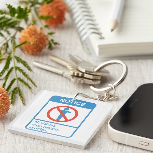 Alle Besucher aufmerksam machen Schlüsselanhänger