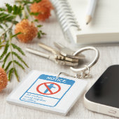 Alle Besucher aufmerksam machen Schlüsselanhänger (Vorderseite rechts)