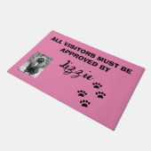 ALLE BESUCHER MÜSSEN NACH BEZEICHNUNG DER PET-TÜR  FUßMATTE (Schrägansicht)