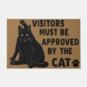 Alle Besucher müssen von Cat Personalisiert Fußmatte