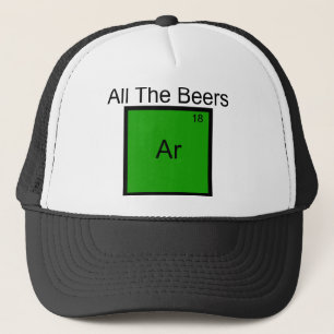 Alle Bier Argon Element Pun T - Shirt Truckerkappe