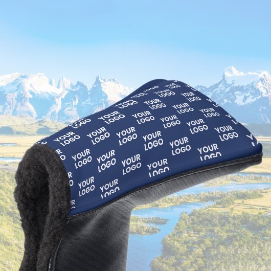 Alle Bilder oder Firmenlogo bearbeitet Dunkelblau Golf Headcover