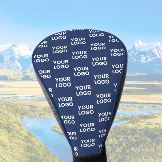 Alle Bilder oder Firmenlogo bearbeitet Dunkelblau Golf Headcover