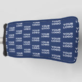 Alle Bilder oder Firmenlogo bearbeitet Dunkelblau Golf Headcover (Vorderseite)