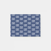 Alle Bilder oder Firmenlogo bearbeitet Dunkelblau Post-it Klebezettel (Vorderseite)