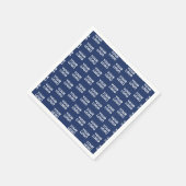 Alle Bilder oder Firmenlogo bearbeitet Dunkelblau Serviette (Ecke)