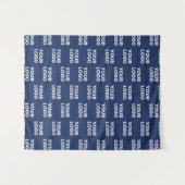 Alle Bilder oder Firmenlogo bearbeitet Dunkelblau Wandteppich (Vorderseite (Horizontal))