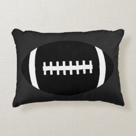 Alle Black American Football Boys Room Throw Kisse Dekokissen