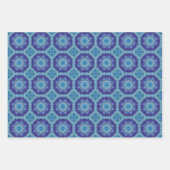 Alle blauen nahtlosen ethnischen Muster Set 1 Geschenkpapier Set (Vorderseite 2)