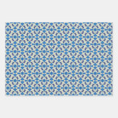 Alle blauen nahtlosen ethnischen Muster Set 7 Geschenkpapier Set (Vorderseite 3)