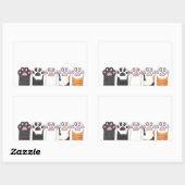 Alle Bohnen Rechteckiger Aufkleber (Blatt)