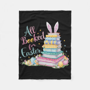 Alle Bücher für das Oster-Shirt Buchwurm Lesen Buc Fleecedecke